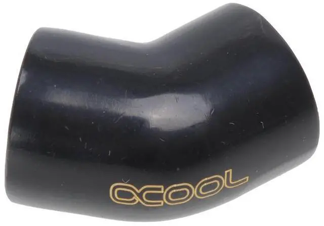 Main image of Alphacool G1/4 Female to Female 45 Degree Adapter Fitting - Black (17191)