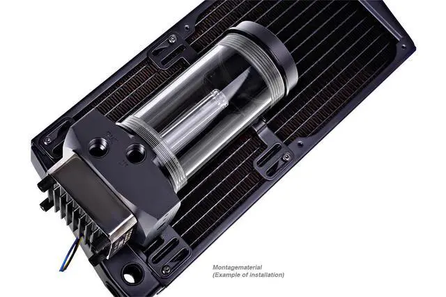 Alt view image 3 of 4 - Alphacool 120/140mm Mounting Bracket for Alphacool Eisbecher - 2 pcs