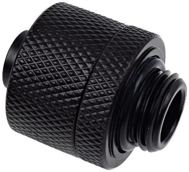 Main image of Alphacool Eiszapfen 3/8" ID x 5/8" OD G1/4" Compression Fitting - Black (17232)