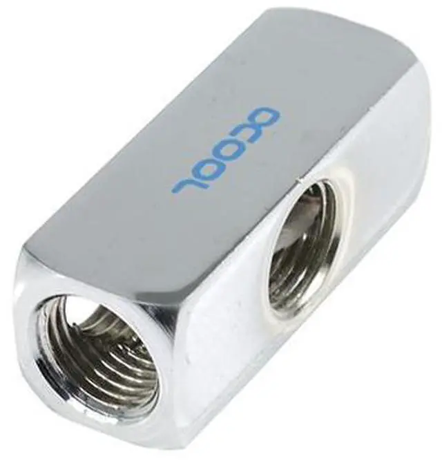 Alt view image 3 of 3 - Alphacool G1/4 5-Way Connection Terminal - Chrome (17026)
