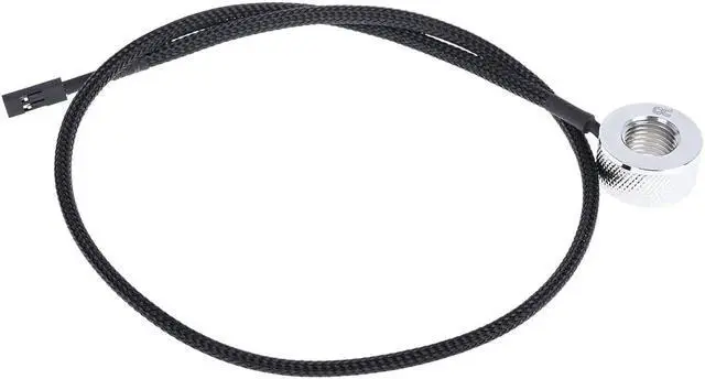 Alt view image 8 of 8 - Alphacool Eiszapfen Temperature Sensor G1/4 IG/IG with AG Adapter, Chrome