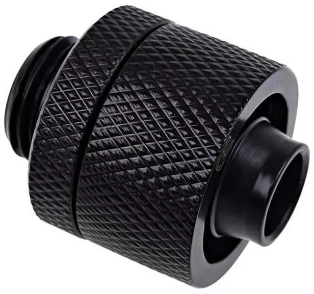 Alt view image 2 of 3 - Alphacool Eiszapfen 3/8" ID x 5/8" OD G1/4" Compression Fitting - Black (17232)