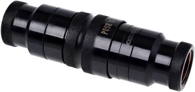 Alt view image 8 of 14 - Alphacool G3/8" Eiszapfen HF Quick Release Connector Kit, Deep Black