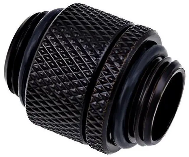 Alt view image 3 of 3 - Alphacool Eiszapfen G1/4" Male To Male Rotatable Adapter Fitting - Black (17244)