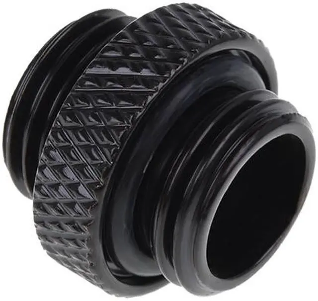 Alt view image 10 of 13 - Alphacool Eiszapfen G1/4" Male to Male Adapter Fitting - Deep Black (17399)