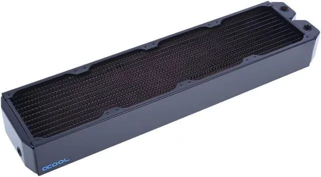 Alt view image 3 of 11 - Alphacool NexXxos UT60 Full Copper Radiator 480, 120mm x 4, Quad Fan, Black