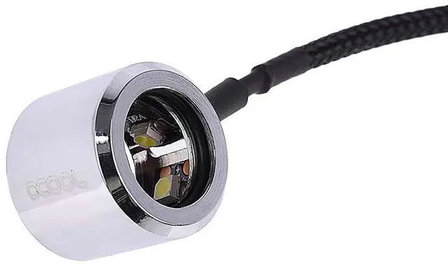 Alt view image 4 of 6 - Alphacool Aurora HardTube LED Ring 13mm Chrome - White (15330)