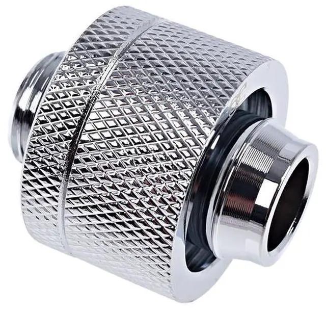 Alt view image 2 of 3 - Alphacool Eiszapfen 1/2" ID x 3/4" OD G1/4 Compression Fitting - Chrome (17239)