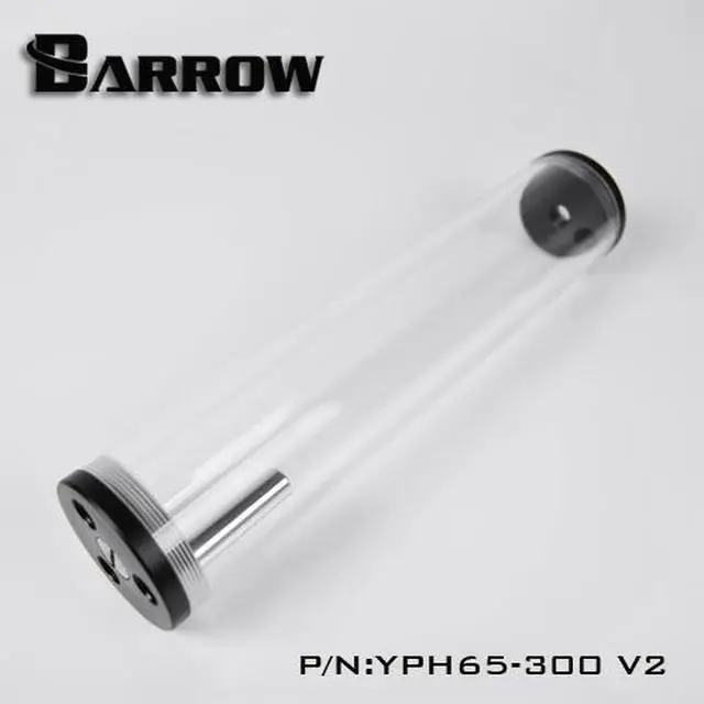 Alt view image 3 of 3 - Barrow Reservoir with Acrylic Tube, 65 x 300mm Tube Size, Clear Tube, Black POM