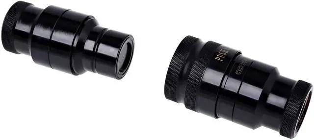 Alt view image 10 of 14 - Alphacool G3/8" Eiszapfen HF Quick Release Connector Kit, Deep Black
