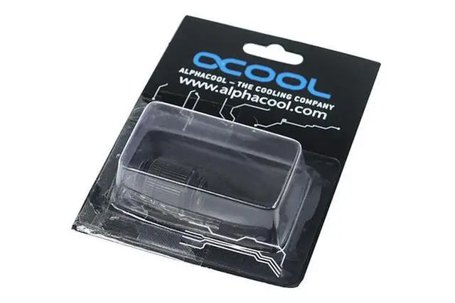 Alt view image 2 of 2 - Alphacool G1/4 Male to Male Revolvable Extender Fitting- Black (17033)