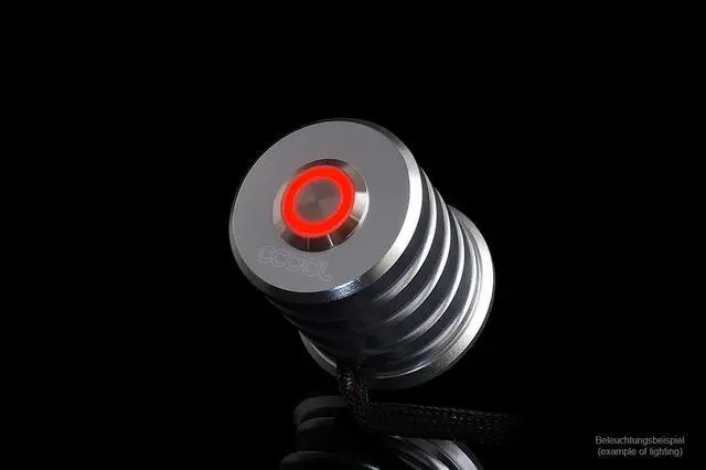 Alt view image 2 of 6 - Alphacool Powerbutton Taster - Chrome (17429)