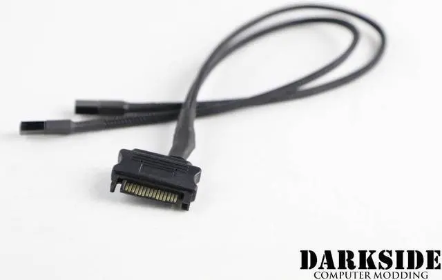 Alt view image 2 of 4 - Darkside 2-Way CONNECT to SATA Splitter Cable | 30cm - Type 18 (DS-1021)
