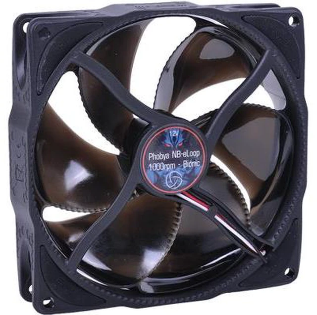 Main image of Phobya NB-eLoop Bionic 120mm Fan, 1000 RPM, Black