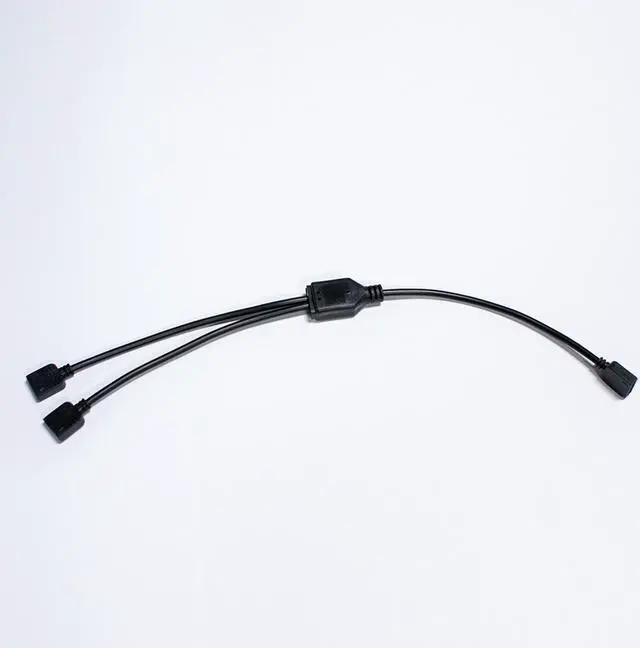Main image of ModMyMods 3-Pin Female Addressable RGB LED Strip 2-Way Splitter Cable - Black (MOD-0282)