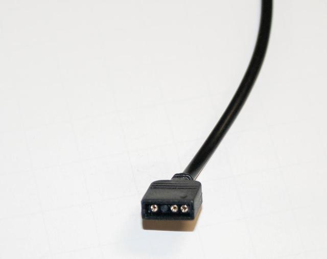 Alt view image 2 of 2 - ModMyMods 3-Pin Female Addressable RGB LED Strip 30cm Extension Cable - Black (MOD-0280)