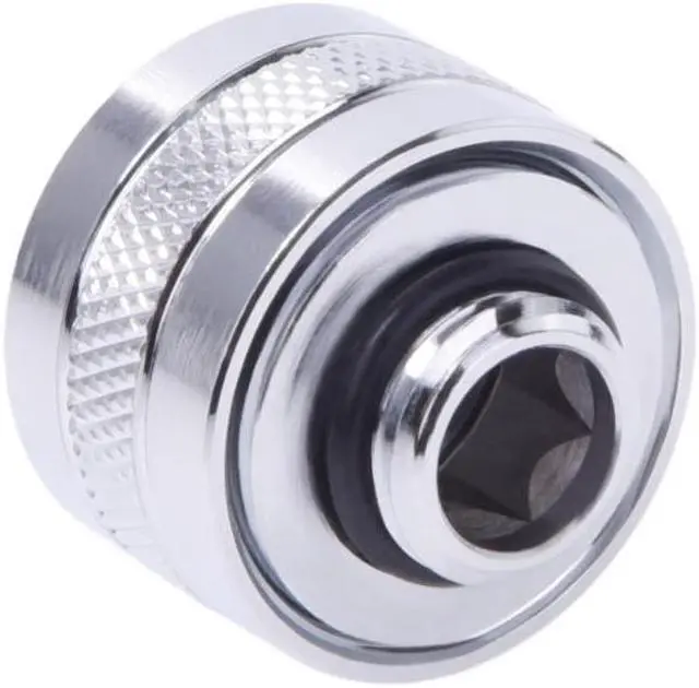 Alt view image 3 of 9 - Alphacool Eiszapfen PRO HardTube G1/4" Fitting, 16mm OD, Chrome, 6-pack