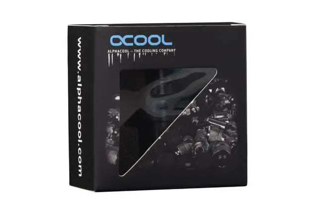Alt view image 4 of 4 - Alphacool Eiszapfen Quick Release Male Bulkhead G1/4 Inner Thread - Deep Black (17463)