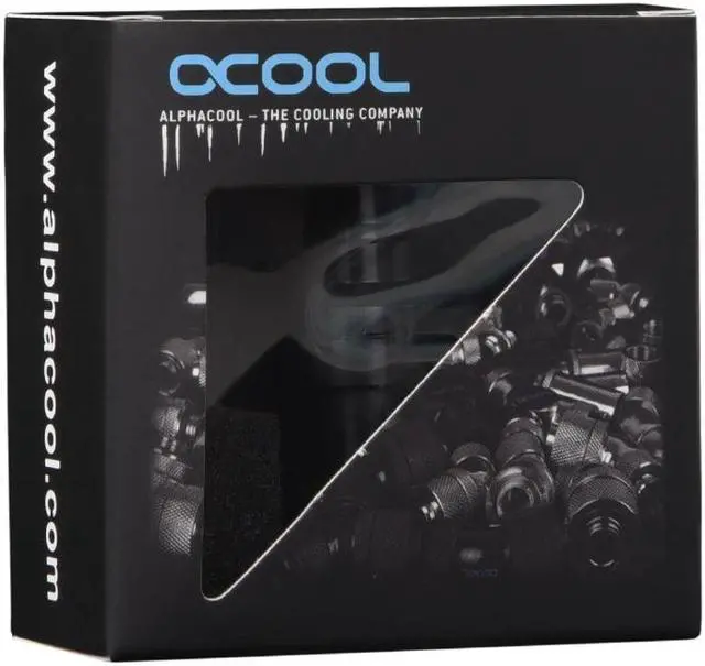 Alt view image 4 of 4 - Alphacool Eiszapfen Quick Release Female Bulkhead G1/4 Inner Thread - Deep Black (17459)