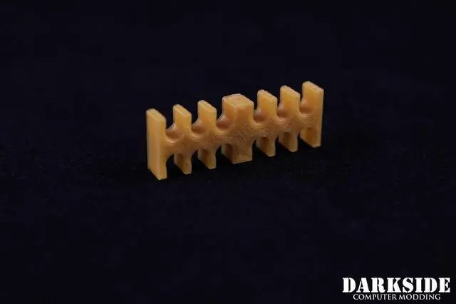 Alt view image 3 of 5 - Darkside 12-Pin Cable Management Holder - Gold (3DS-0017)