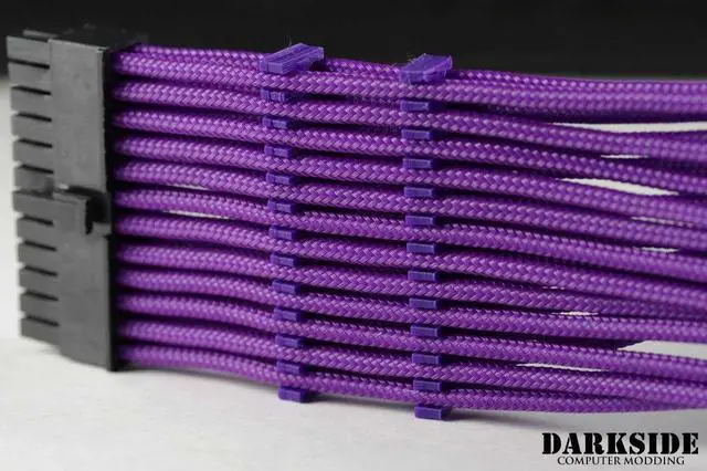 Alt view image 4 of 4 - Darkside 16-Pin Cable Management Holder - Dark Purple (3DS-0119)