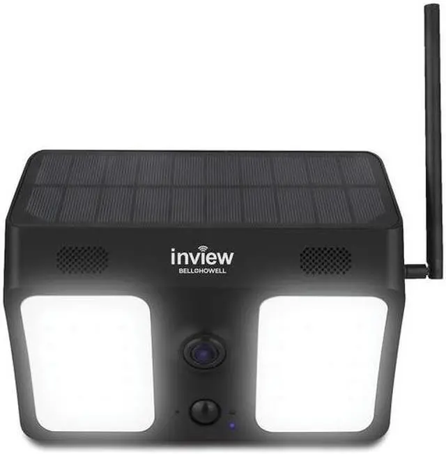 Main image of Bell+Howell BHSLC1-BK Inview Smart 1080p Wi-Fi Solar Security Camera with 800-Lumen Floodlights