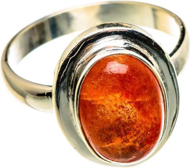 Alt view image 2 of 2 - Ana Silver Co Sunstone Ring Size 10.25 (925 Sterling Silver) - Handmade Jewelry, Bohemian, Vintage RING85292
