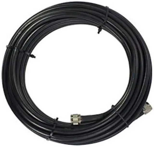 Main image of 10' SureCall 400 Coaxial Cable with N-Male Connectors (Black Ten Feet Coax Cables)