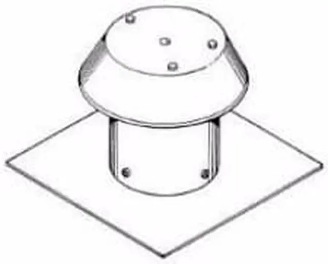 Alt view image 2 of 8 - BROAN 634M Roof Cap With Built In Damper, 6" Round Duct, Black