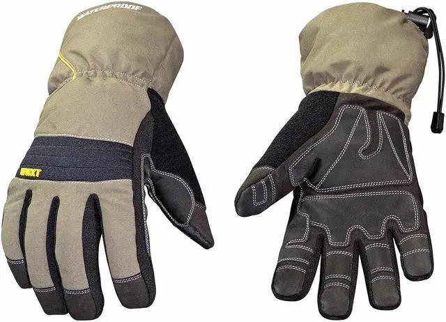 Main image of Cold Protection Gloves, 2XL, Gray/Green, Pr