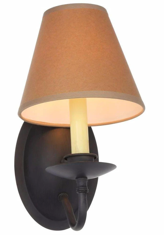 Alt view image 6 of 7 - World Imports 8437-42 Uptown Colonial 1-Lgt Wall Sconce, Rust