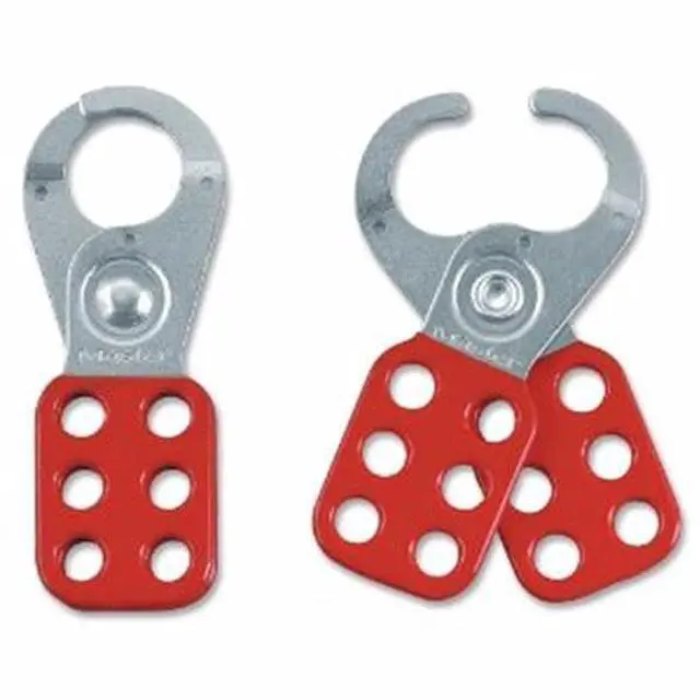 Alt view image 6 of 18 - Safety Lockout Hasps,  1 in Jaw Dia., Red
