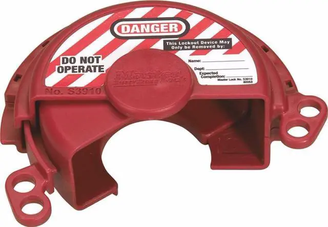 Main image of MASTER LOCK S3910 Gas Valve Lockout,Fits Handle Size 3