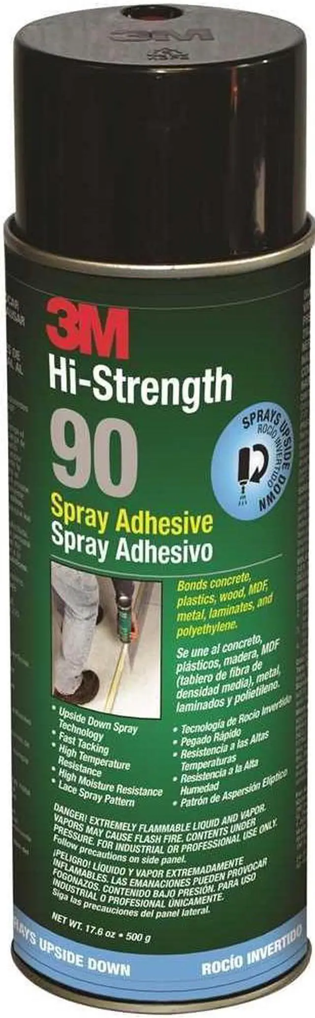 Alt view image 3 of 9 - Single Can Hi Strength Adhesive 24Oz hi-strength 90 3M Spray Adhesive