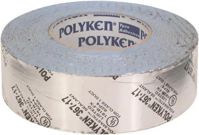 Alt view image 3 of 3 - Nashua FoilMastic Butyl Rubber Sealant Tape [UL 181B-FX listed] (367-17): 2 in. (48mm actual) x 100 ft. (Silver)