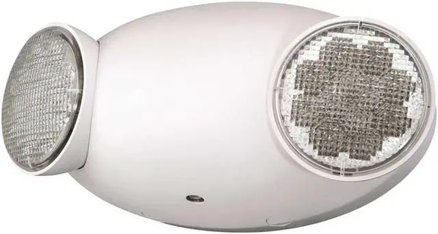 Alt view image 3 of 10 - Hubbell 00148 - 120/277 volt Dual LED Head White Emergency Light (CU2)