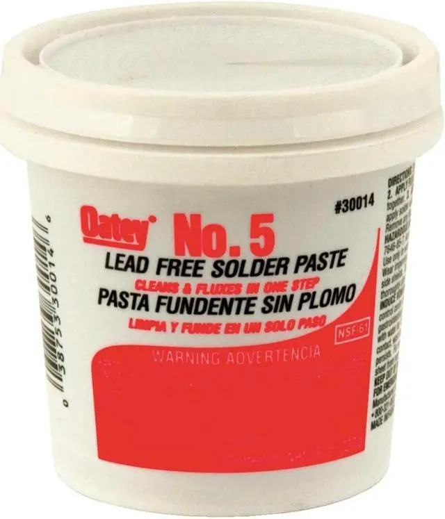 Alt view image 2 of 3 - Solder Paste Lead Free 8 Oz Oatey Flux 30014 038753300146