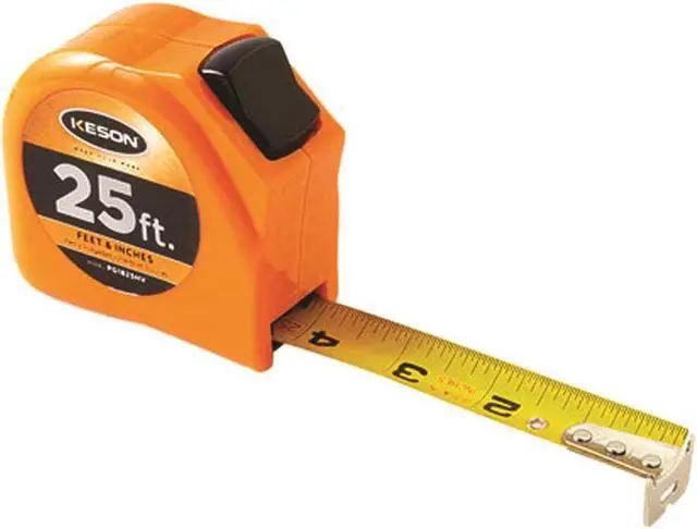 Alt view image 2 of 8 - Keson Tape Measure,1 In x 25 ft,Orange,In./Ft.  PGT1825V