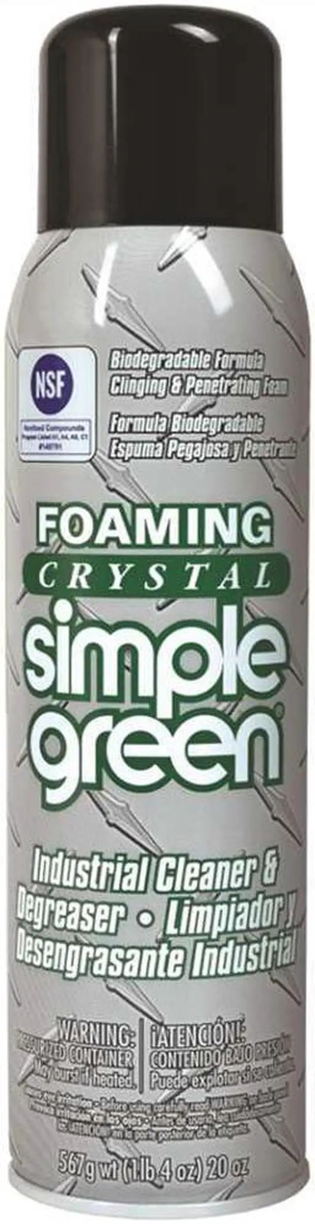 Alt view image 4 of 9 - SIMPLE GREEN 0610001219010 Cleaner Degreaser,Aerosol Can,20 oz.