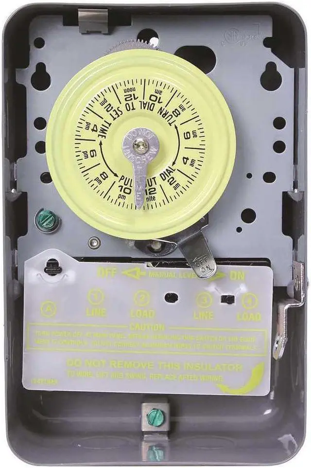 Alt view image 13 of 20 - Intermatic T103 120-Volt DPST 24 Hour Mechanical Time Switch