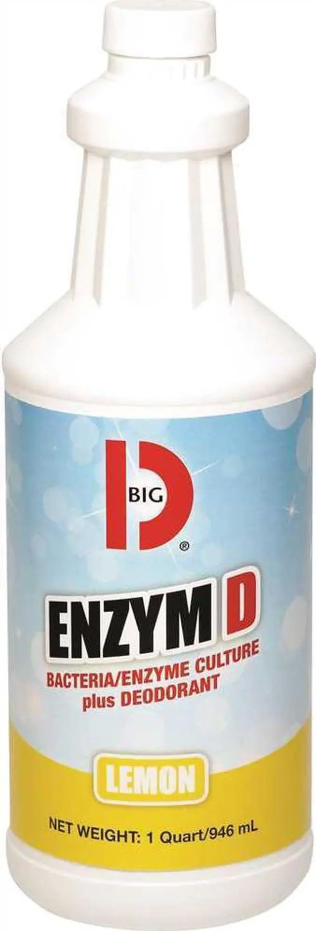 Alt view image 5 of 12 - Enzym D Digester Liquid Deodorant, Lemon, 32oz, 12/Carton