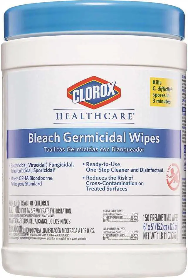 Alt view image 14 of 17 - Germicidal Wipes, 6 X 5, Unscented, 150/Canister