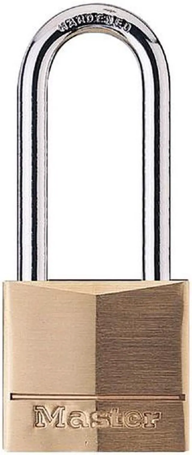 Alt view image 4 of 10 - Master Lock 1-9/16 In. W. Solid Brass Keyed Different Padlock 140DLH