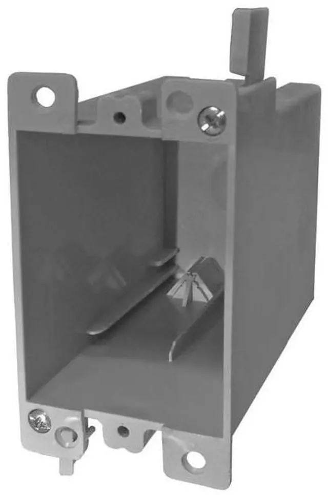 Alt view image 2 of 3 - Cantex Electrical Box,1 Gang,14 cu. in.,PVC HAWA EZ14SOR
