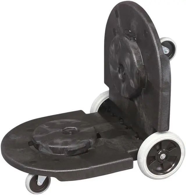 Alt view image 9 of 13 - Rubbermaid Commercial Tandem Dolly Two-Container 300lb Capacity 20 1/4w x 45d x