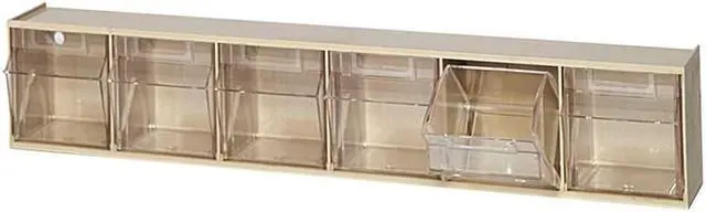 Alt view image 2 of 4 - QUANTUM STORAGE SYSTEMS QTB306IV Bins, 6 Tip Out, Ivory