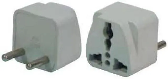 Alt view image 2 of 2 - CONECT IT, 10-024, FOREIGN TRAVEL 2 Round Pin Universal Adapter Plug