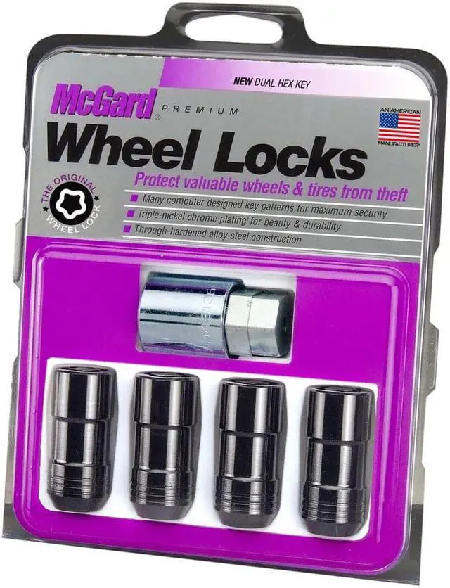 Alt view image 5 of 15 - McGard 24220 Chrome/Black Cone Seat Wheel Lock Set (M14 x 1.5)