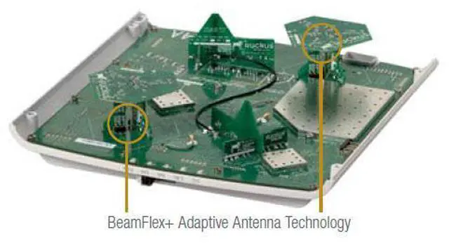 Alt view image 2 of 5 - Ruckus Wireless ZoneFlex R710 Dual-band 802.11abgn/ac Wave 2 Wireless Access Point, 4x4:4 Streams, MU-MIMO, BeamFlex+, Dual ports, 802.3af/at PoE support