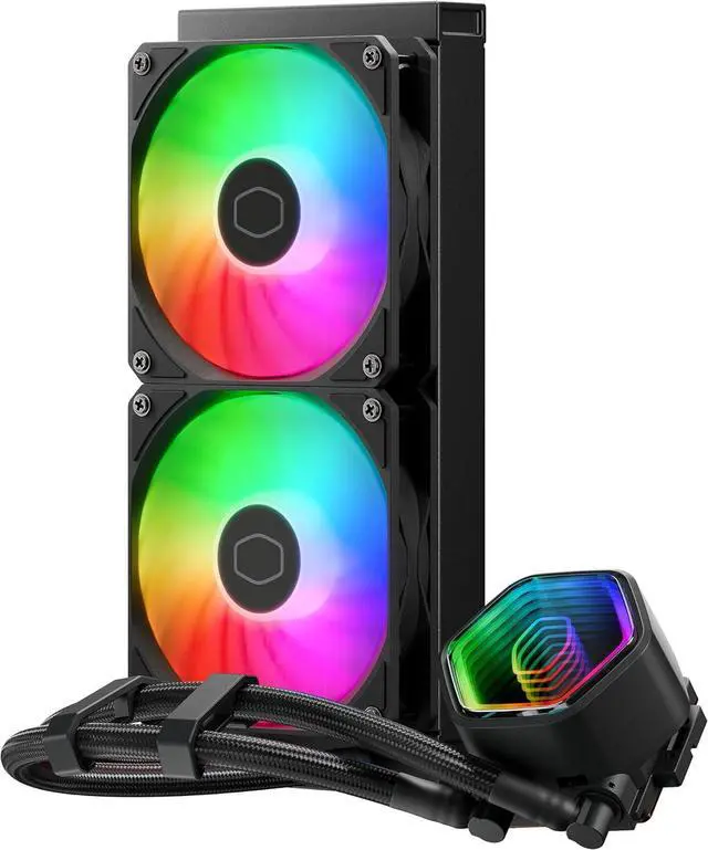 Main image of Cooler Master MasterLiquid 240L Core II ARGB CPU AIO Liquid Cooler (Black) (MLW-D24M-A18PA-R1)